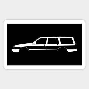 Volvo 740 Kombi Silhouette Sticker